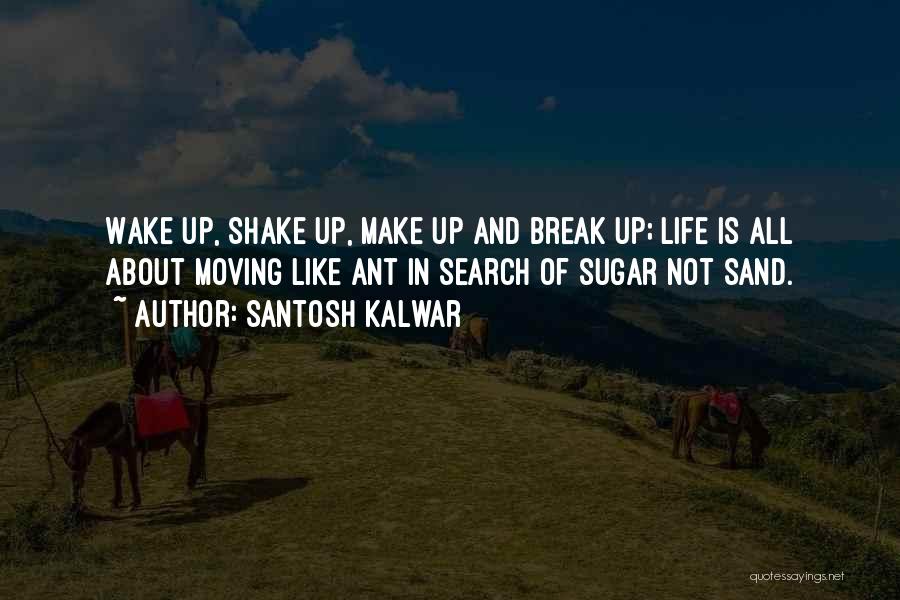 Santosh Kalwar Quotes: Wake Up, Shake Up, Make Up And Break Up; Life Is All About Moving Like Ant In Search Of Sugar