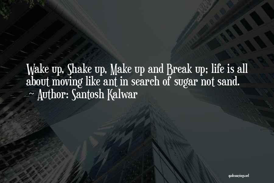 Santosh Kalwar Quotes: Wake Up, Shake Up, Make Up And Break Up; Life Is All About Moving Like Ant In Search Of Sugar