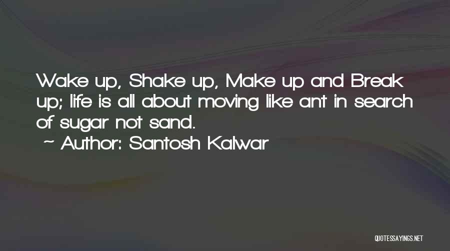 Santosh Kalwar Quotes: Wake Up, Shake Up, Make Up And Break Up; Life Is All About Moving Like Ant In Search Of Sugar