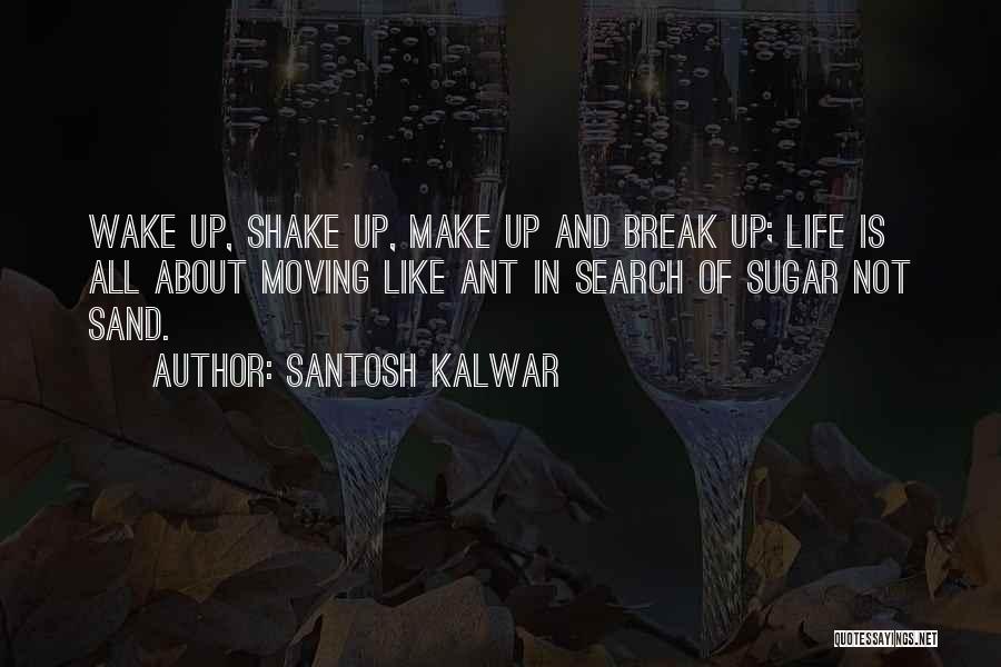 Santosh Kalwar Quotes: Wake Up, Shake Up, Make Up And Break Up; Life Is All About Moving Like Ant In Search Of Sugar