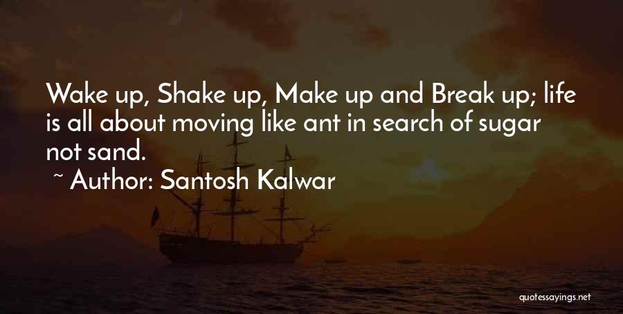 Santosh Kalwar Quotes: Wake Up, Shake Up, Make Up And Break Up; Life Is All About Moving Like Ant In Search Of Sugar