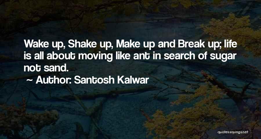 Santosh Kalwar Quotes: Wake Up, Shake Up, Make Up And Break Up; Life Is All About Moving Like Ant In Search Of Sugar