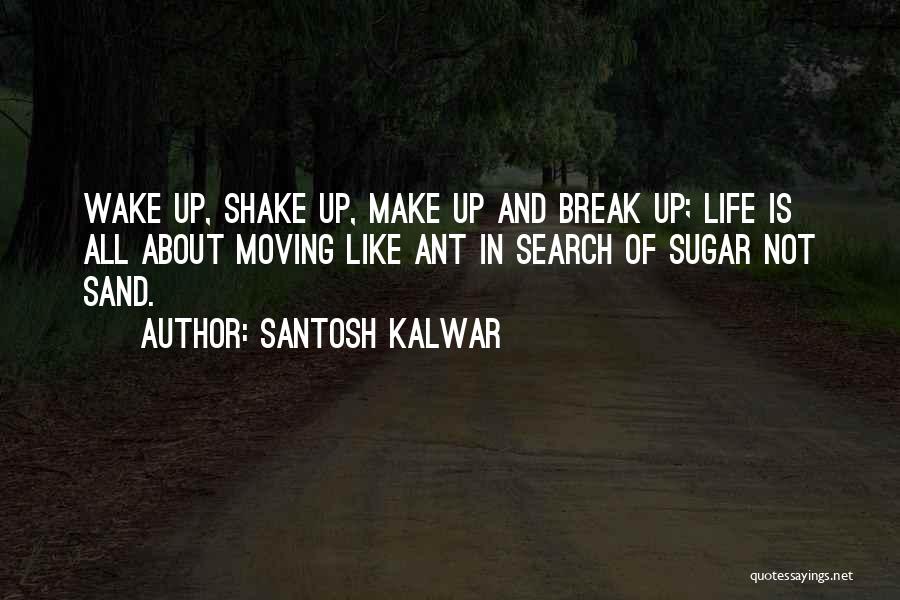 Santosh Kalwar Quotes: Wake Up, Shake Up, Make Up And Break Up; Life Is All About Moving Like Ant In Search Of Sugar