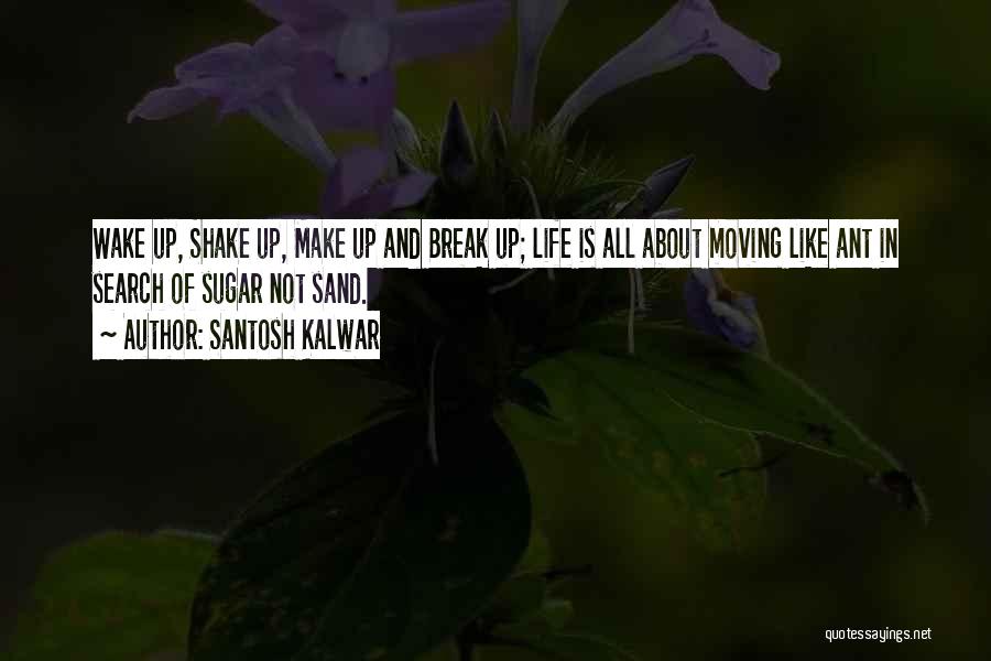 Santosh Kalwar Quotes: Wake Up, Shake Up, Make Up And Break Up; Life Is All About Moving Like Ant In Search Of Sugar