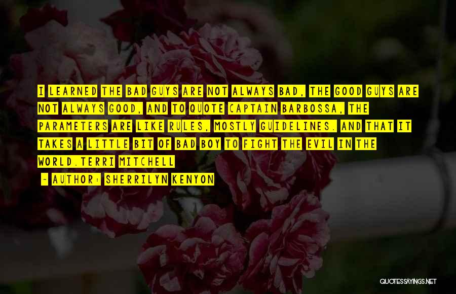 Sherrilyn Kenyon Quotes: I Learned The Bad Guys Are Not Always Bad, The Good Guys Are Not Always Good, And To Quote Captain