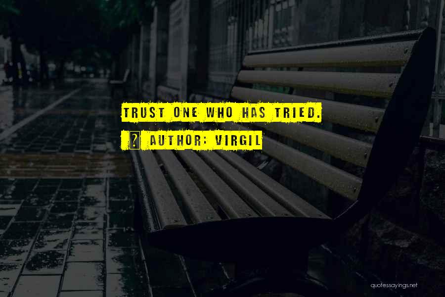 Virgil Quotes: Trust One Who Has Tried.