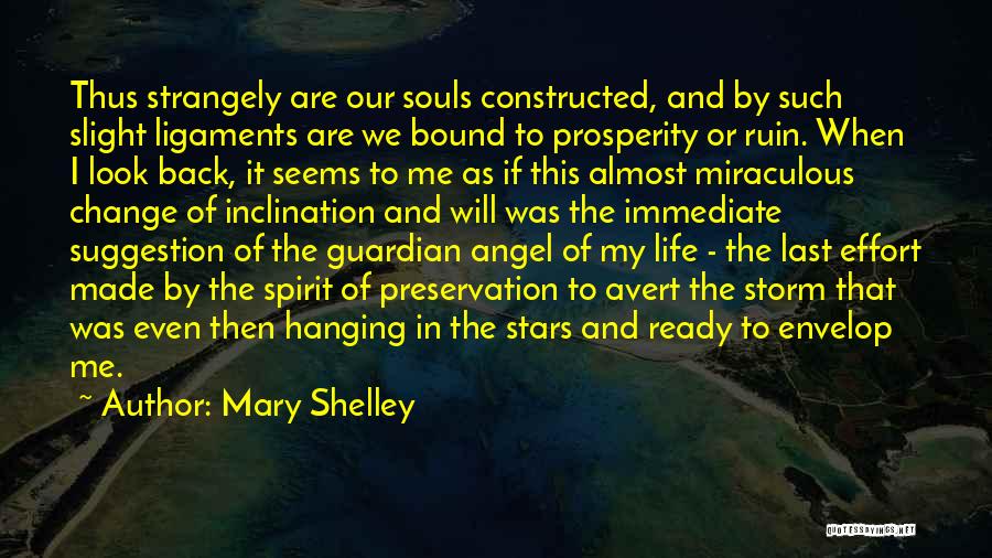 Mary Shelley Quotes: Thus Strangely Are Our Souls Constructed, And By Such Slight Ligaments Are We Bound To Prosperity Or Ruin. When I