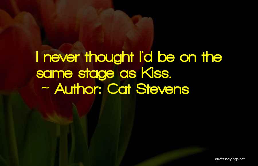 Cat Stevens Quotes: I Never Thought I'd Be On The Same Stage As Kiss.