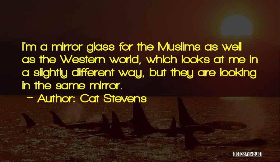 Cat Stevens Quotes: I'm A Mirror Glass For The Muslims As Well As The Western World, Which Looks At Me In A Slightly