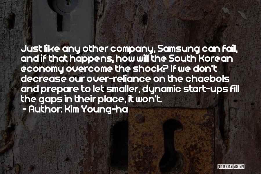 Kim Young-ha Quotes: Just Like Any Other Company, Samsung Can Fail, And If That Happens, How Will The South Korean Economy Overcome The