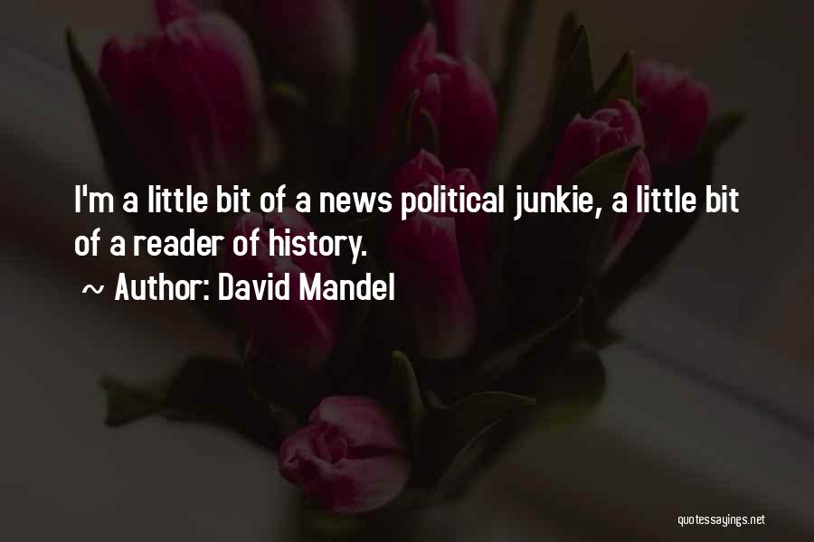 David Mandel Quotes: I'm A Little Bit Of A News Political Junkie, A Little Bit Of A Reader Of History.