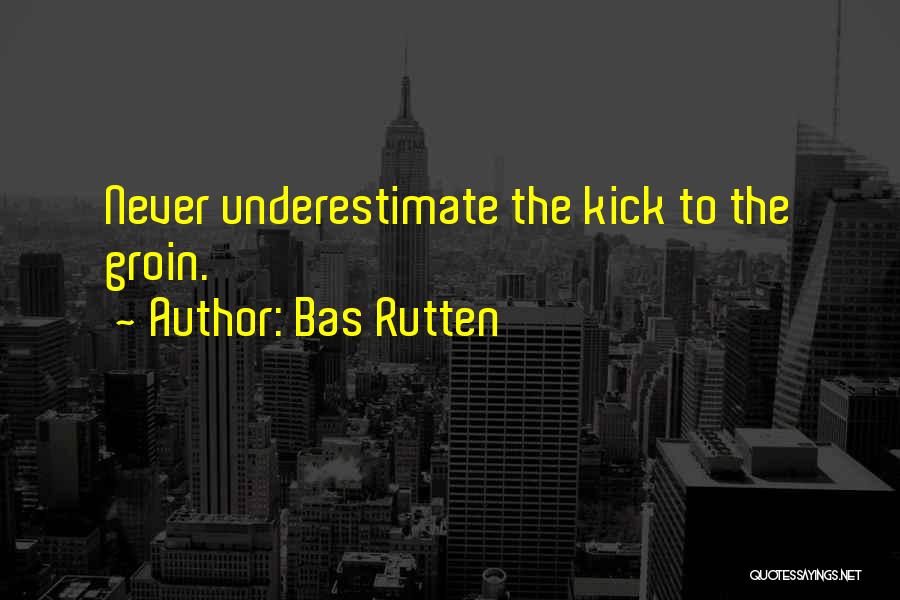 Bas Rutten Quotes: Never Underestimate The Kick To The Groin.