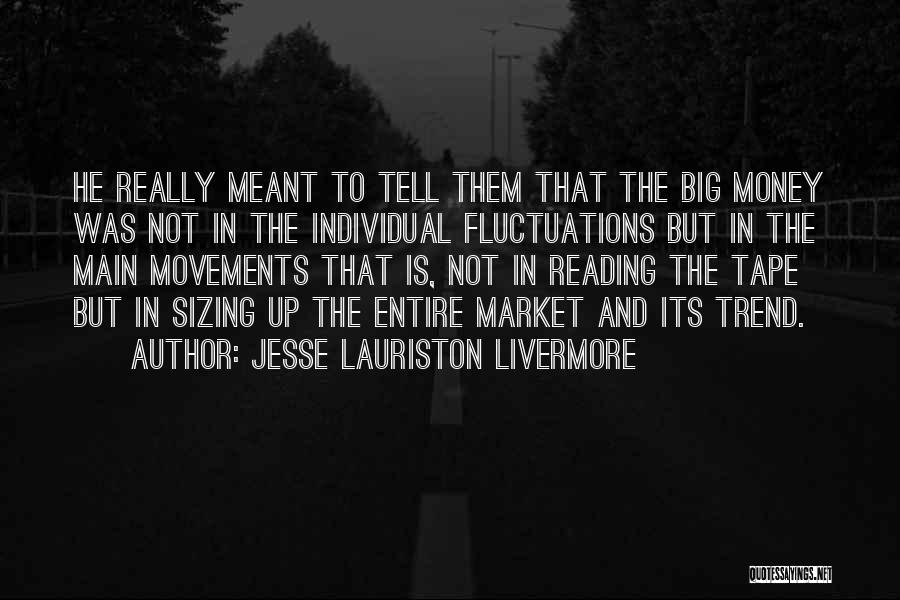 Jesse Lauriston Livermore Quotes: He Really Meant To Tell Them That The Big Money Was Not In The Individual Fluctuations But In The Main