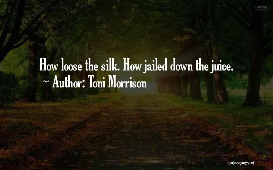 Toni Morrison Quotes: How Loose The Silk. How Jailed Down The Juice.