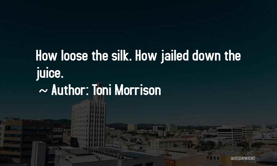 Toni Morrison Quotes: How Loose The Silk. How Jailed Down The Juice.