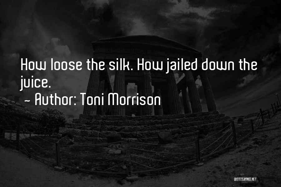 Toni Morrison Quotes: How Loose The Silk. How Jailed Down The Juice.