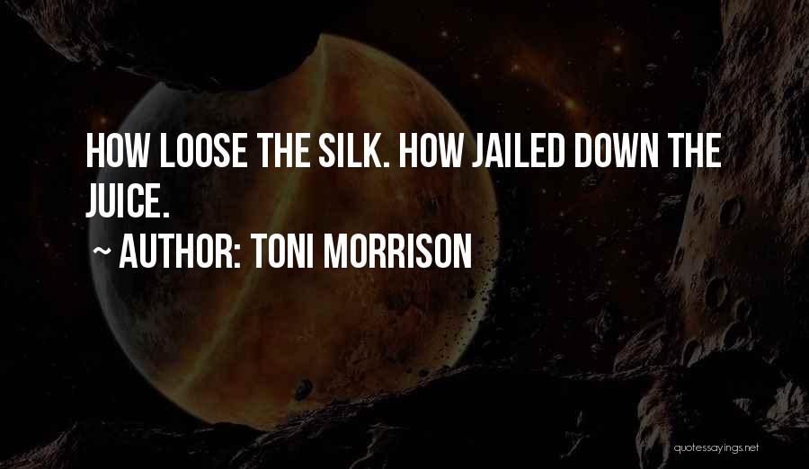 Toni Morrison Quotes: How Loose The Silk. How Jailed Down The Juice.