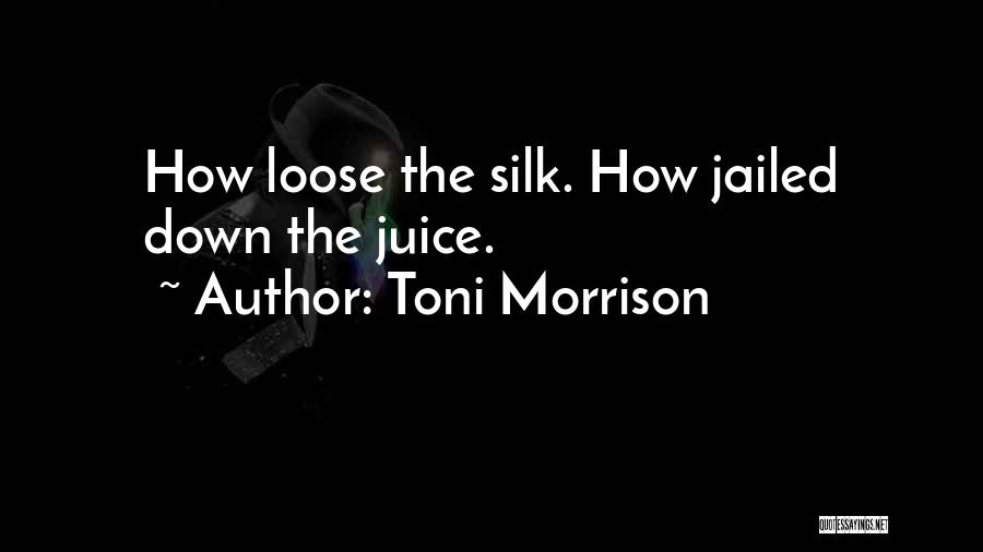 Toni Morrison Quotes: How Loose The Silk. How Jailed Down The Juice.