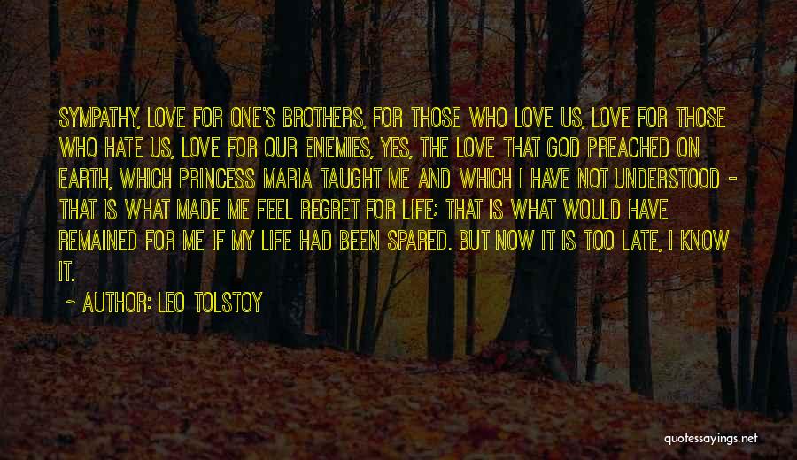 Leo Tolstoy Quotes: Sympathy, Love For One's Brothers, For Those Who Love Us, Love For Those Who Hate Us, Love For Our Enemies,