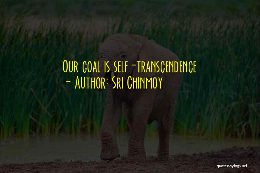 Sri Chinmoy Quotes: Our Goal Is Self-transcendence