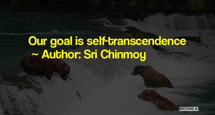 Sri Chinmoy Quotes: Our Goal Is Self-transcendence