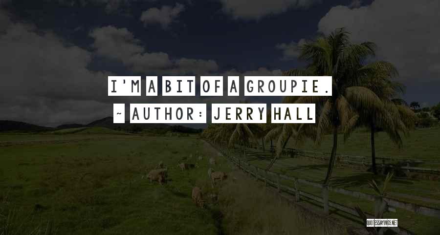 Jerry Hall Quotes: I'm A Bit Of A Groupie.