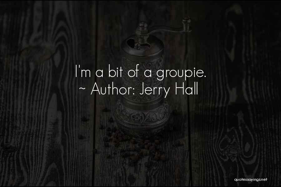 Jerry Hall Quotes: I'm A Bit Of A Groupie.