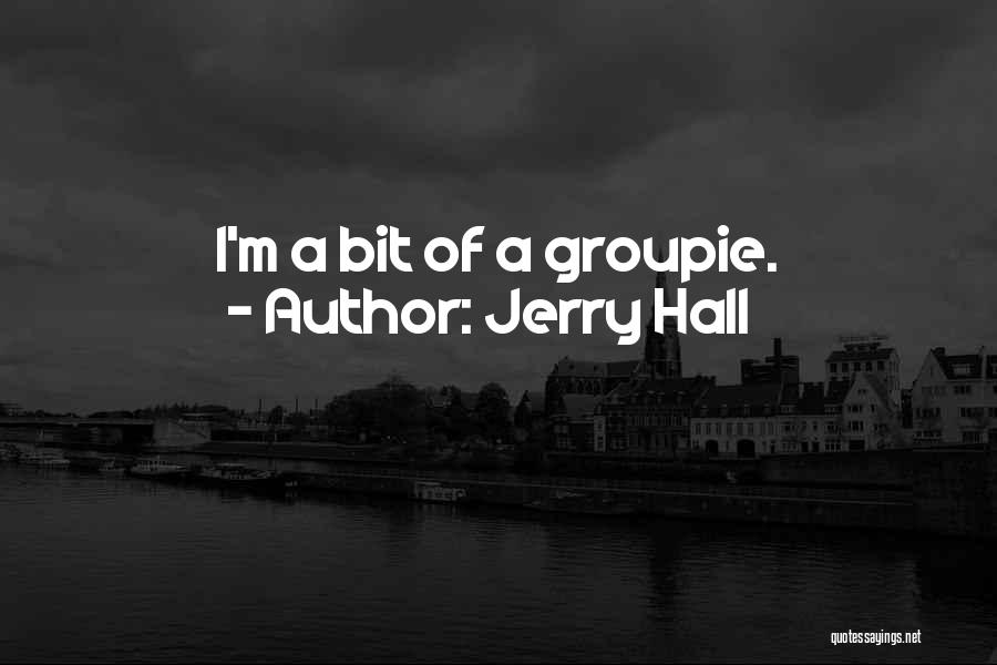 Jerry Hall Quotes: I'm A Bit Of A Groupie.