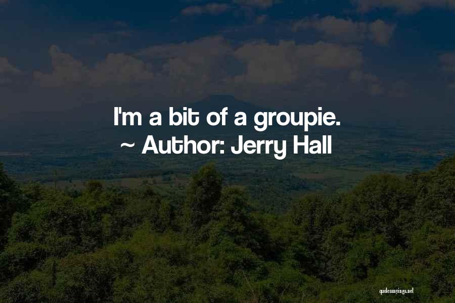 Jerry Hall Quotes: I'm A Bit Of A Groupie.