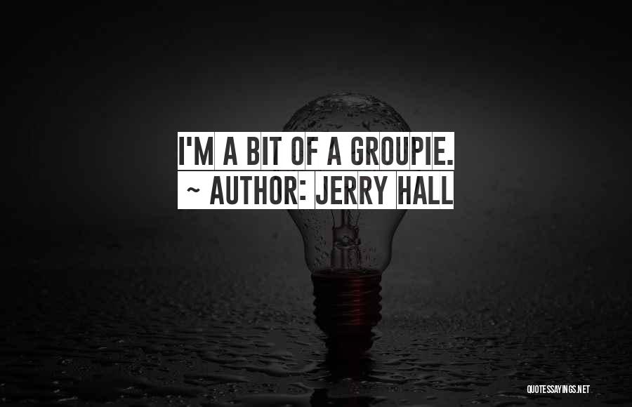 Jerry Hall Quotes: I'm A Bit Of A Groupie.