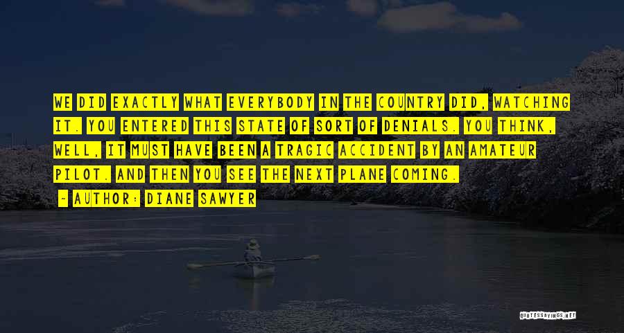 Diane Sawyer Quotes: We Did Exactly What Everybody In The Country Did, Watching It. You Entered This State Of Sort Of Denials. You