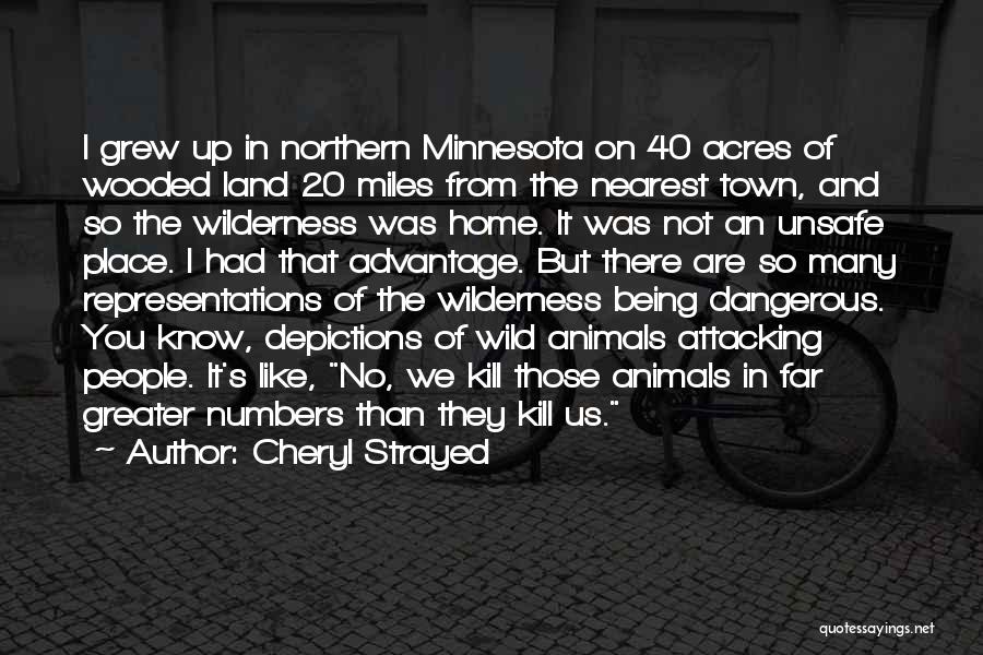 Cheryl Strayed Quotes: I Grew Up In Northern Minnesota On 40 Acres Of Wooded Land 20 Miles From The Nearest Town, And So