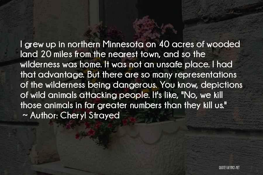 Cheryl Strayed Quotes: I Grew Up In Northern Minnesota On 40 Acres Of Wooded Land 20 Miles From The Nearest Town, And So