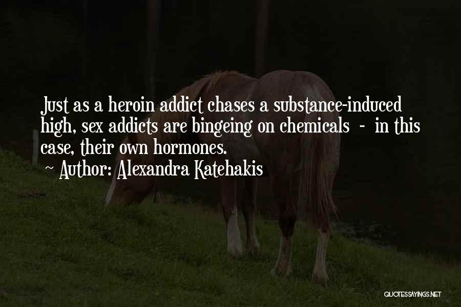 Alexandra Katehakis Quotes: Just As A Heroin Addict Chases A Substance-induced High, Sex Addicts Are Bingeing On Chemicals - In This Case, Their