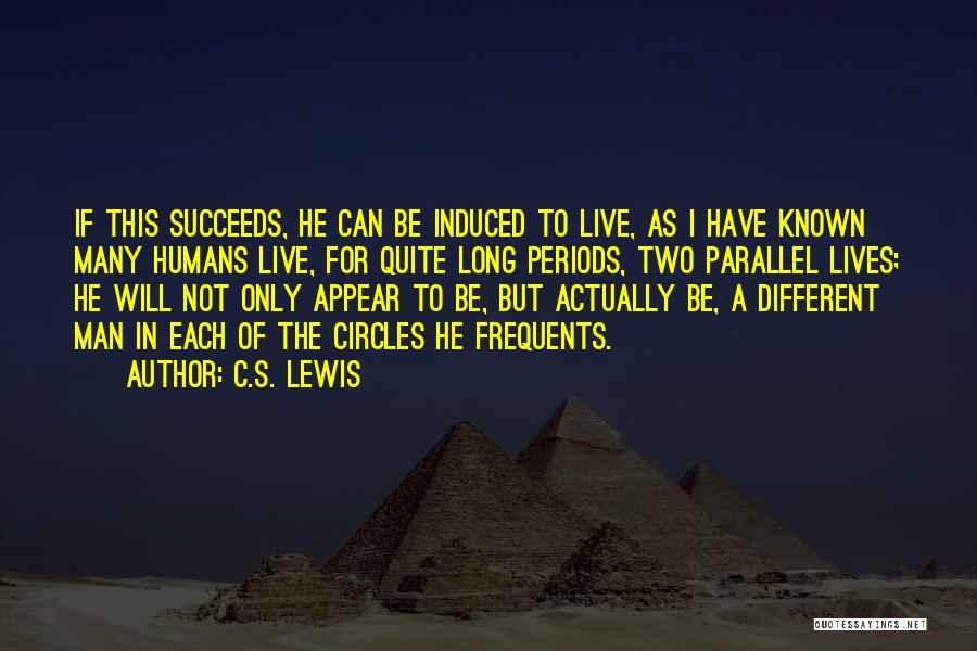 C.S. Lewis Quotes: If This Succeeds, He Can Be Induced To Live, As I Have Known Many Humans Live, For Quite Long Periods,