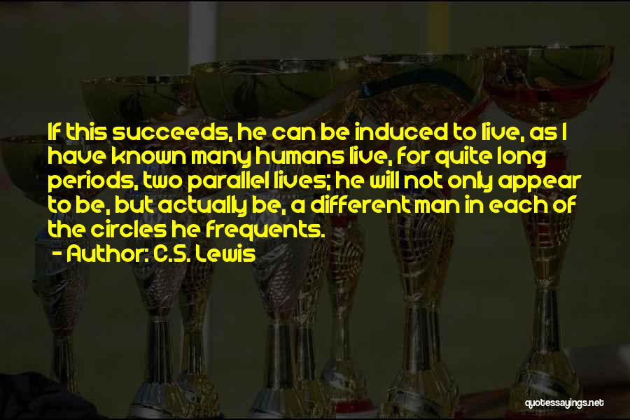 C.S. Lewis Quotes: If This Succeeds, He Can Be Induced To Live, As I Have Known Many Humans Live, For Quite Long Periods,