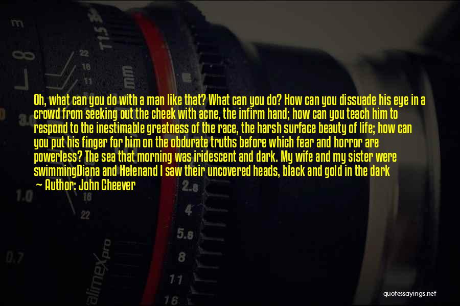 John Cheever Quotes: Oh, What Can You Do With A Man Like That? What Can You Do? How Can You Dissuade His Eye