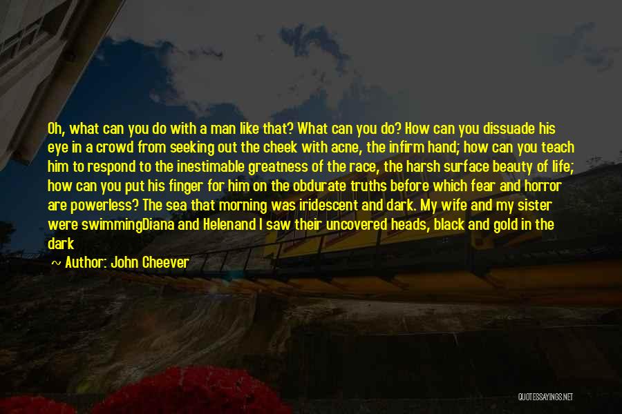 John Cheever Quotes: Oh, What Can You Do With A Man Like That? What Can You Do? How Can You Dissuade His Eye