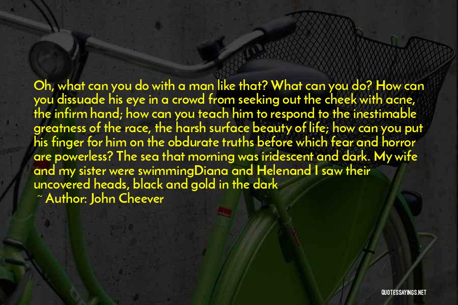 John Cheever Quotes: Oh, What Can You Do With A Man Like That? What Can You Do? How Can You Dissuade His Eye