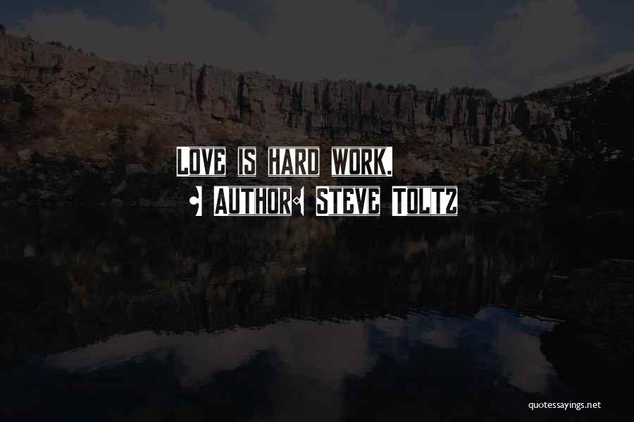 Steve Toltz Quotes: Love Is Hard Work.