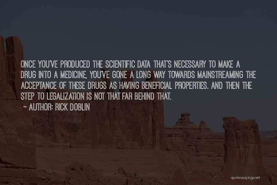 Rick Doblin Quotes: Once You've Produced The Scientific Data That's Necessary To Make A Drug Into A Medicine, You've Gone A Long Way