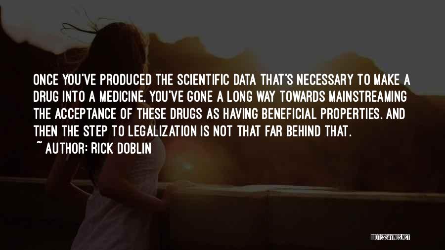 Rick Doblin Quotes: Once You've Produced The Scientific Data That's Necessary To Make A Drug Into A Medicine, You've Gone A Long Way