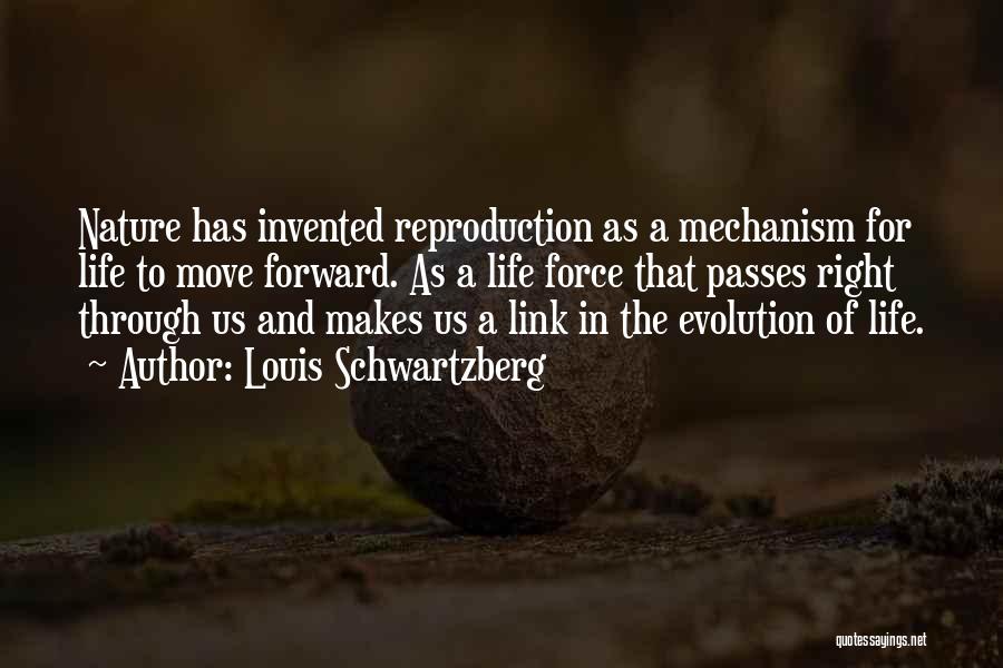 Louis Schwartzberg Quotes: Nature Has Invented Reproduction As A Mechanism For Life To Move Forward. As A Life Force That Passes Right Through