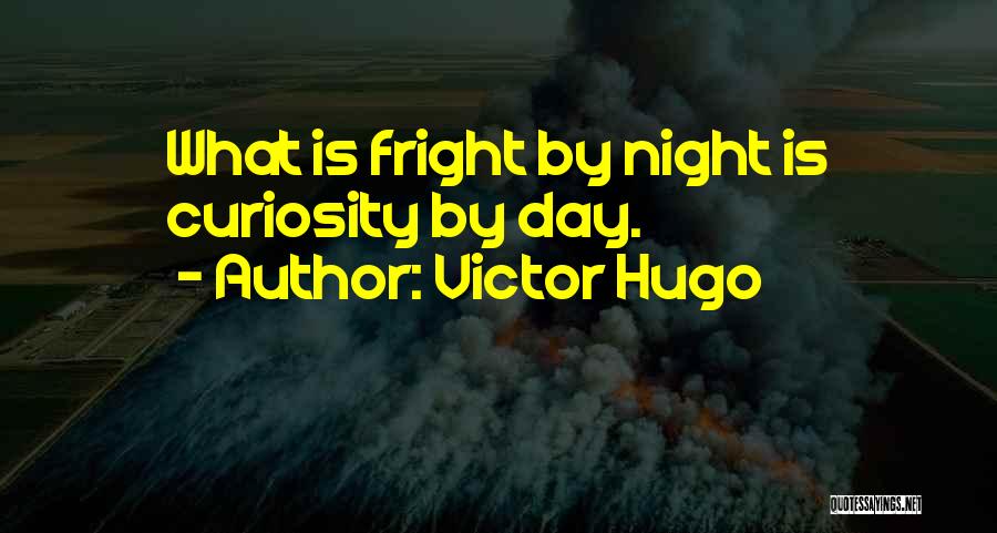 Victor Hugo Quotes: What Is Fright By Night Is Curiosity By Day.