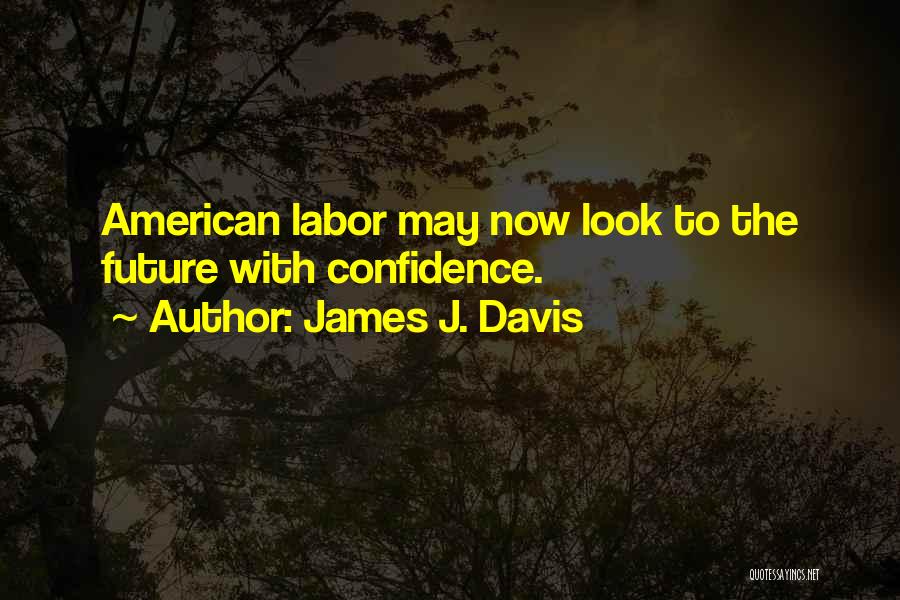 James J. Davis Quotes: American Labor May Now Look To The Future With Confidence.