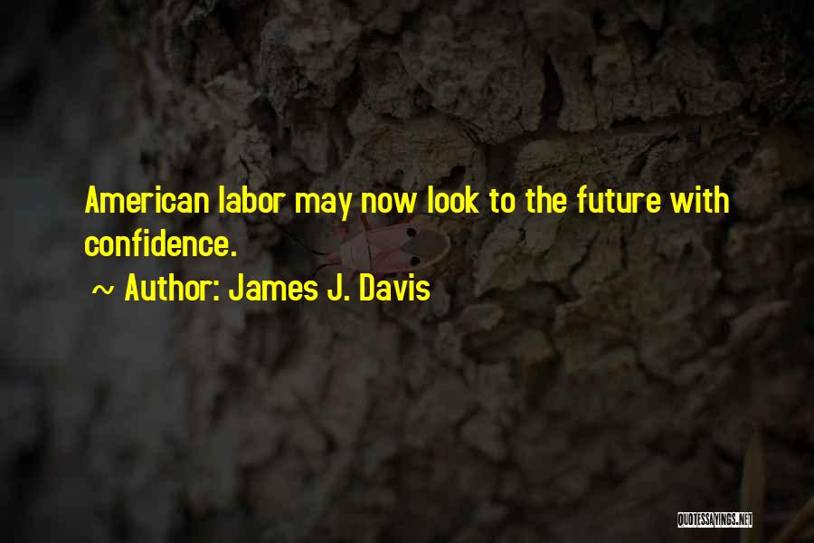 James J. Davis Quotes: American Labor May Now Look To The Future With Confidence.