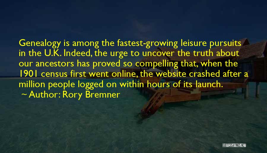 Rory Bremner Quotes: Genealogy Is Among The Fastest-growing Leisure Pursuits In The U.k. Indeed, The Urge To Uncover The Truth About Our Ancestors