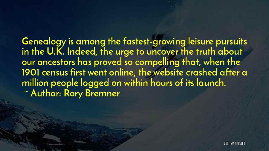 Rory Bremner Quotes: Genealogy Is Among The Fastest-growing Leisure Pursuits In The U.k. Indeed, The Urge To Uncover The Truth About Our Ancestors