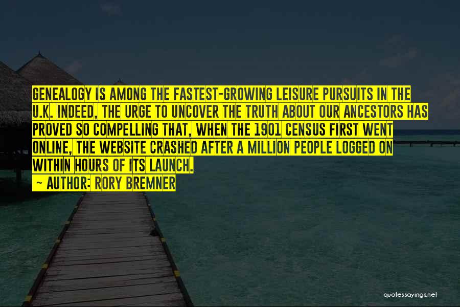 Rory Bremner Quotes: Genealogy Is Among The Fastest-growing Leisure Pursuits In The U.k. Indeed, The Urge To Uncover The Truth About Our Ancestors