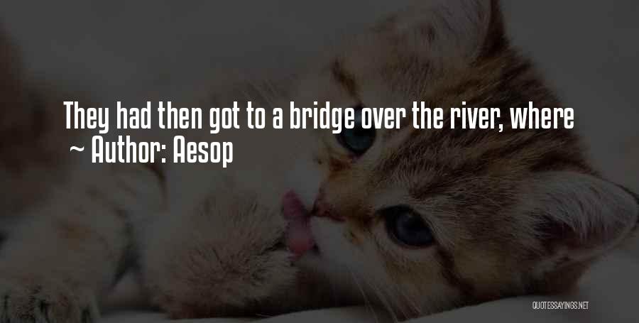 Aesop Quotes: They Had Then Got To A Bridge Over The River, Where